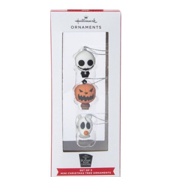 New! Hallmark Mini Christmas Ornaments (The Nightmare Before Christmas Jack Skel - Picture 1 of 3